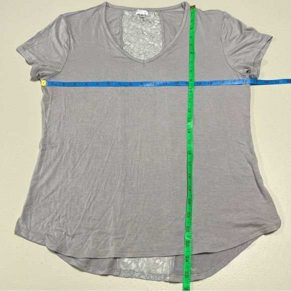 P.J. Salvage V-neck Lace Back Soft Modal Top - Picture 5 of 5